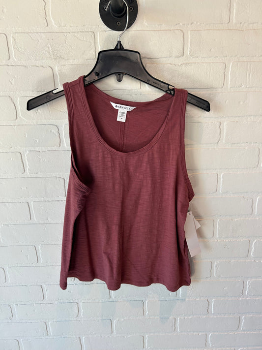 Athletic Tank Top By Athleta In Red, Size: M