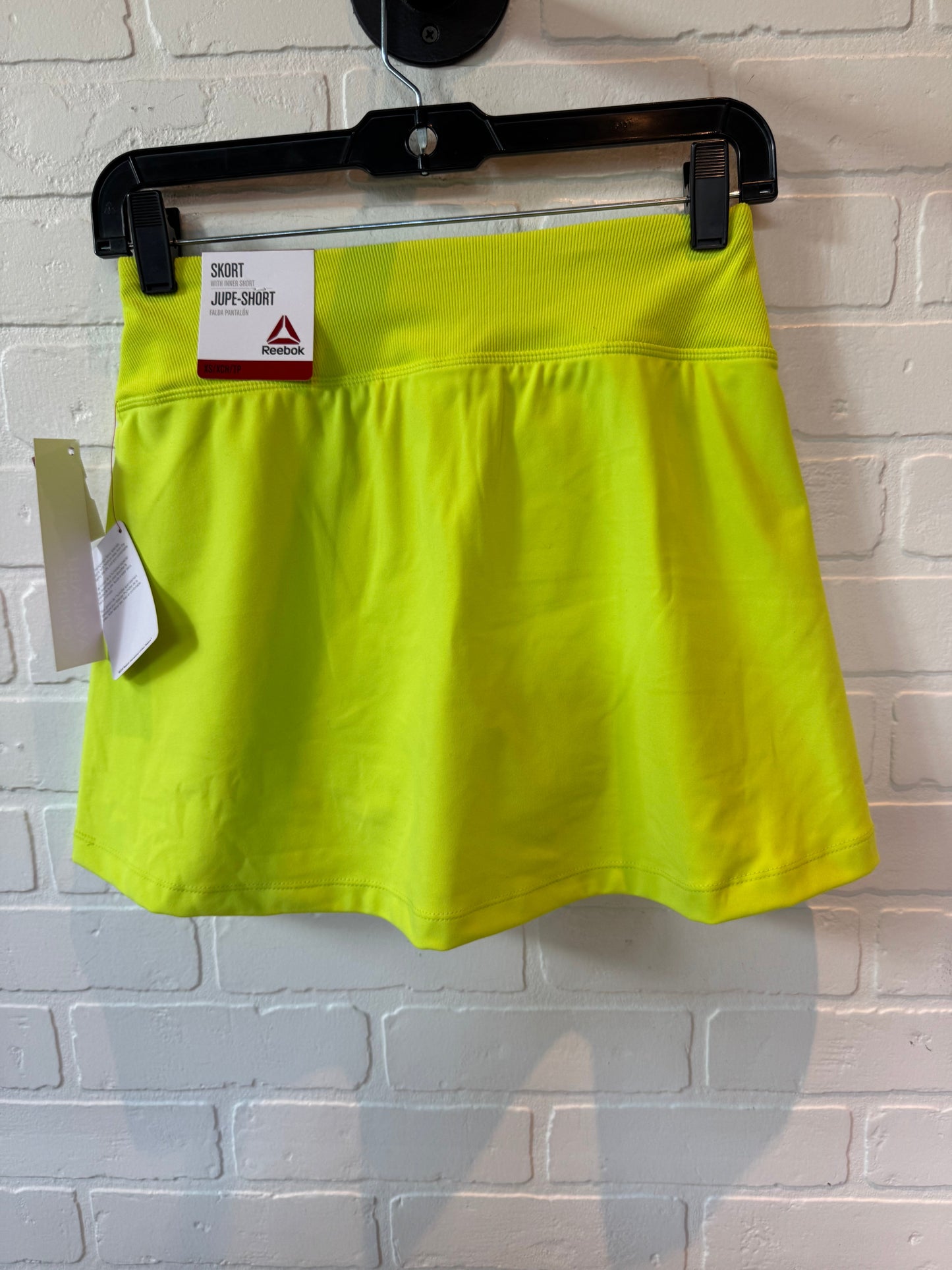 Athletic Skort By Reebok In Yellow, Size: 0