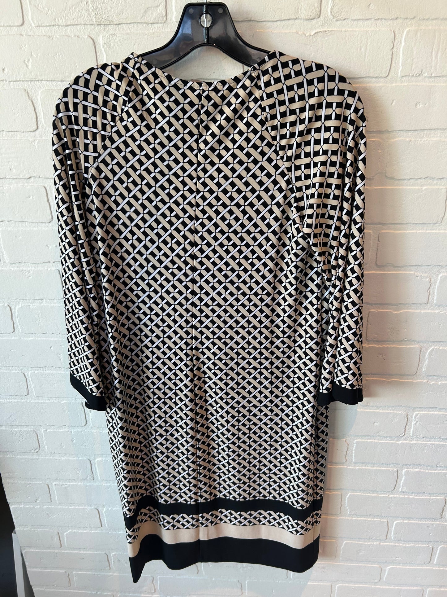 Dress Casual Short By Chicos In Black & Cream, Size: S