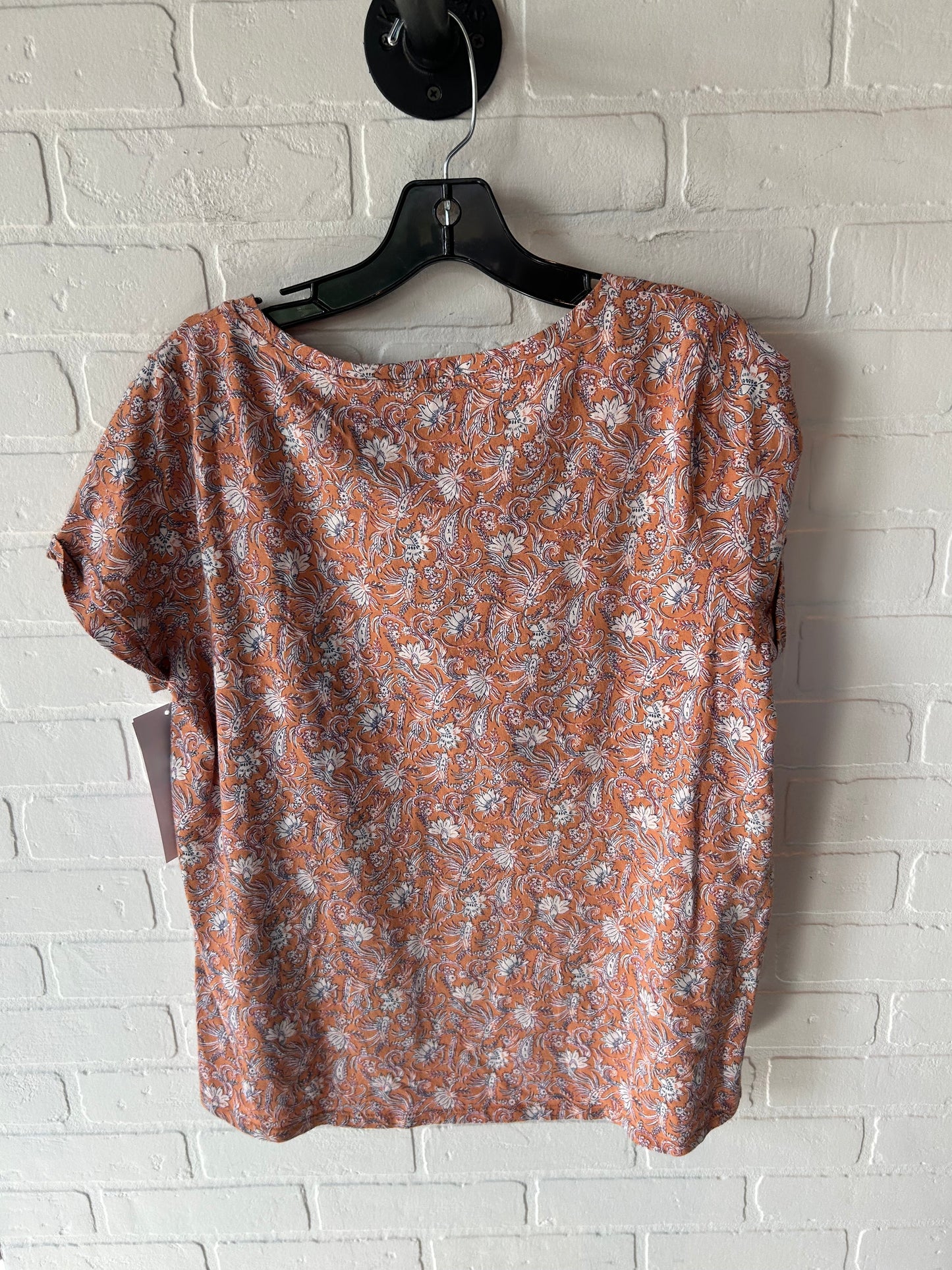 Top Short Sleeve Basic By J. Jill In Orange, Size: M