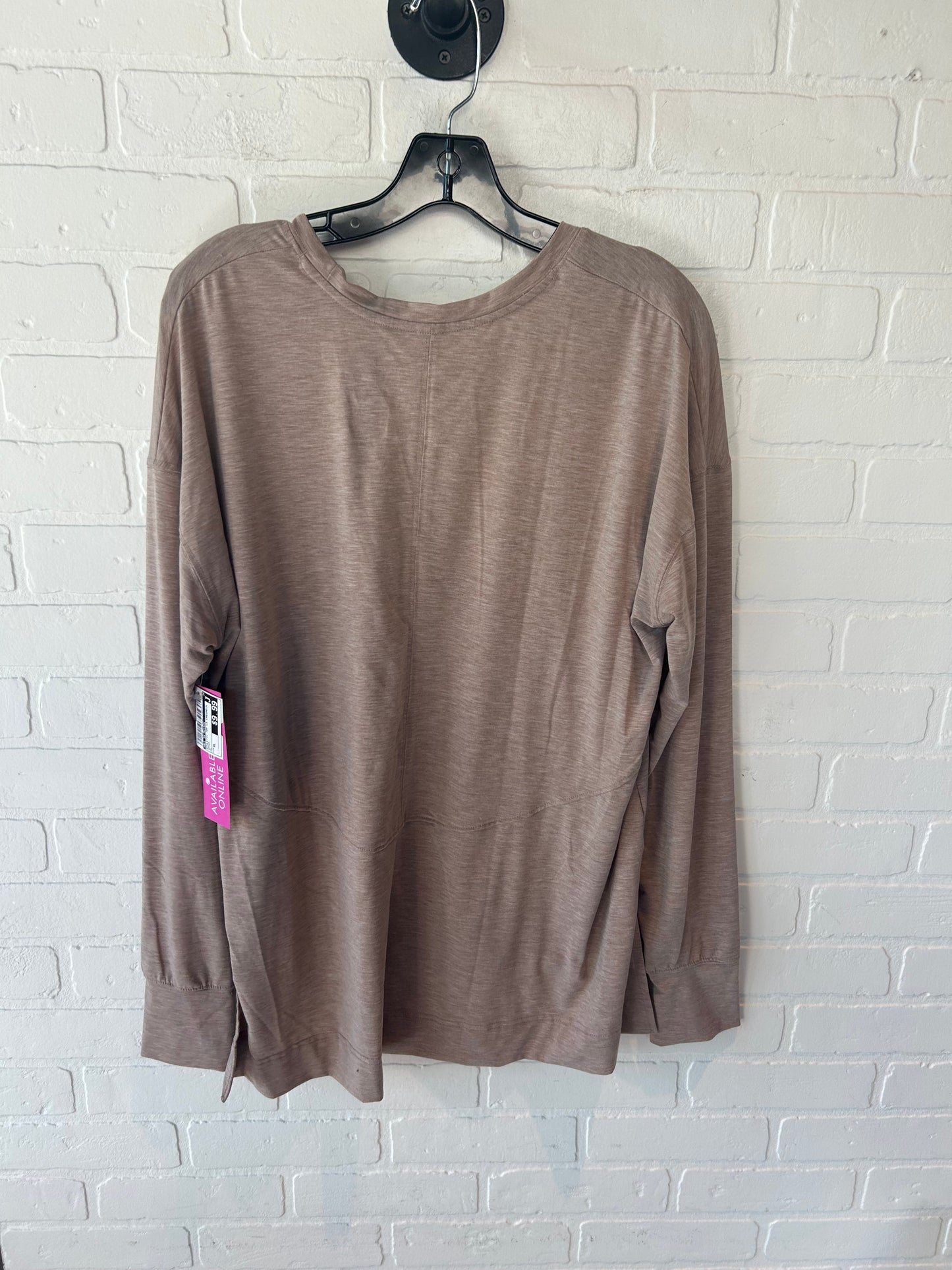 Athletic Top Long Sleeve Crewneck By All In Motion In Brown, Size: Xl