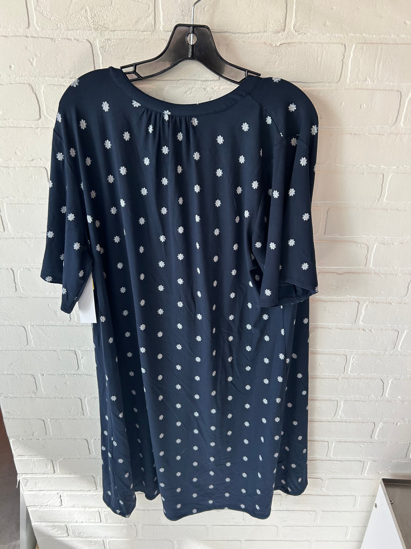 Dress Casual Midi By J. Jill In Blue & White, Size: Xl