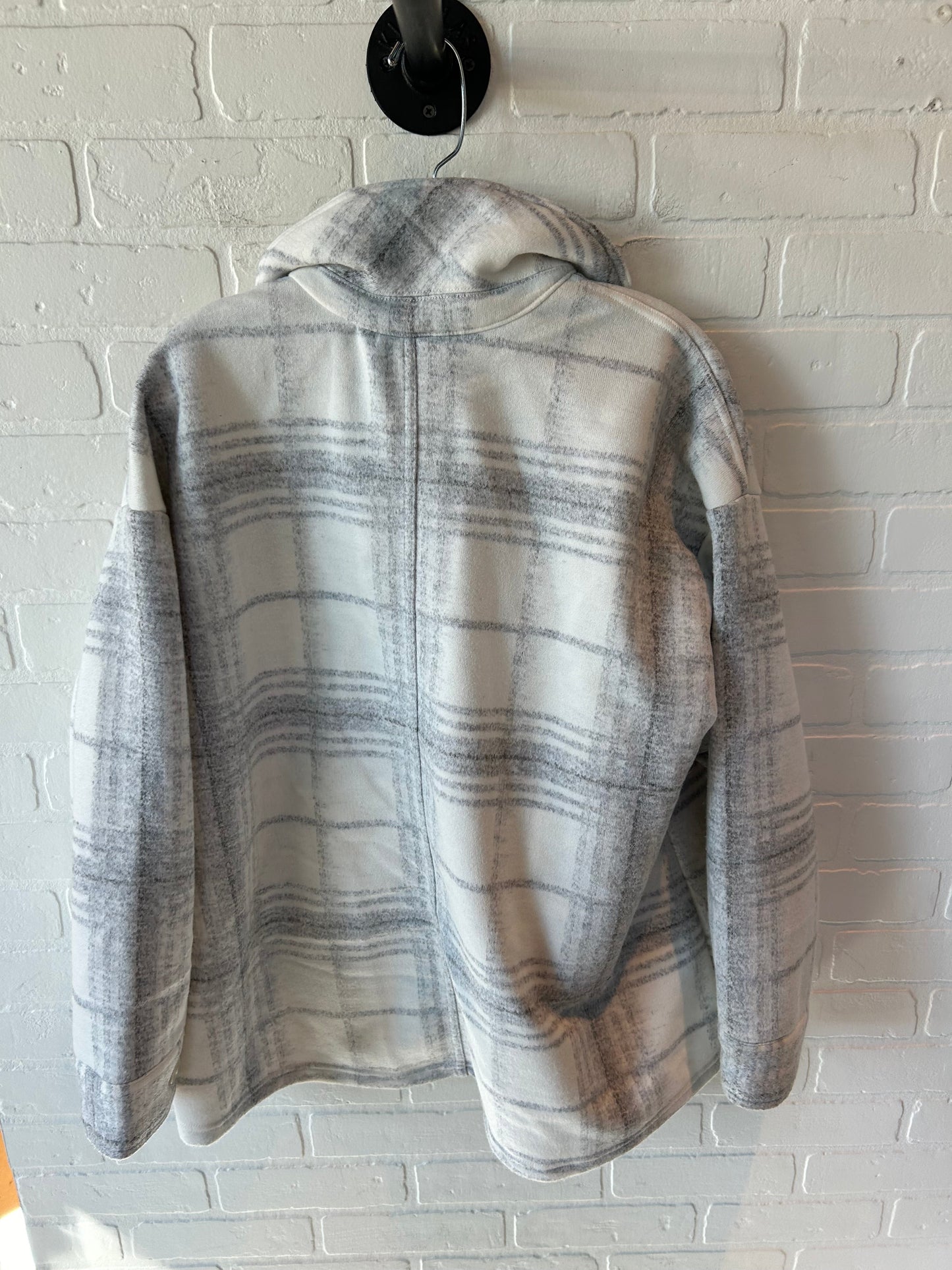 Jacket Shirt By J. Jill In Cream & Grey, Size: Xlp