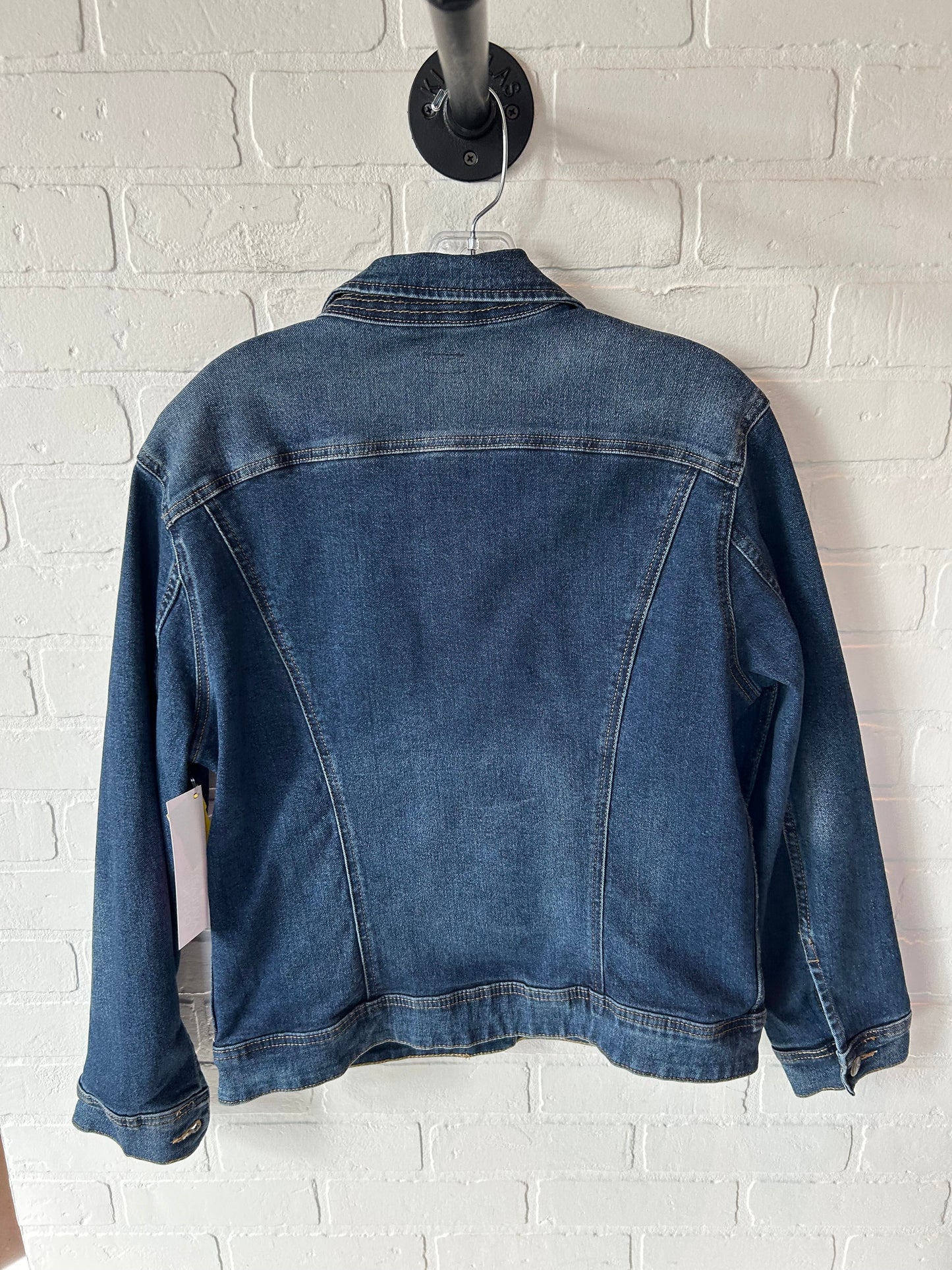 Jacket Denim By Lee In Blue Denim, Size: M