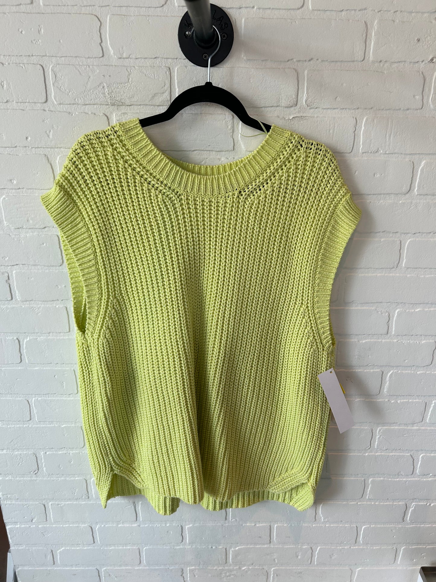 Vest Sweater By Zara In Green, Size: M