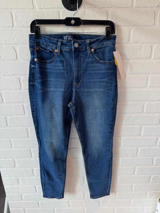 Jeans Skinny By Gap In Blue Denim, Size: 10