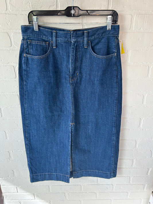 Skirt Midi By J. Crew In Blue Denim, Size: 8