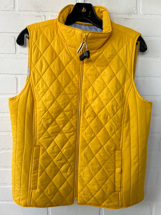 Vest Puffer & Quilted By Talbots In Yellow, Size: Mp