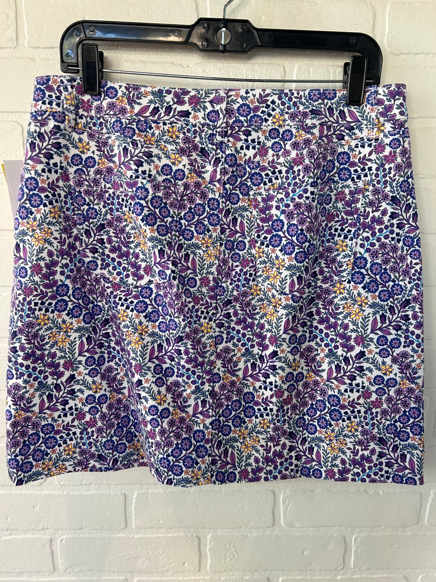 Skirt Mini & Short By Talbots In Purple & White, Size: 10p