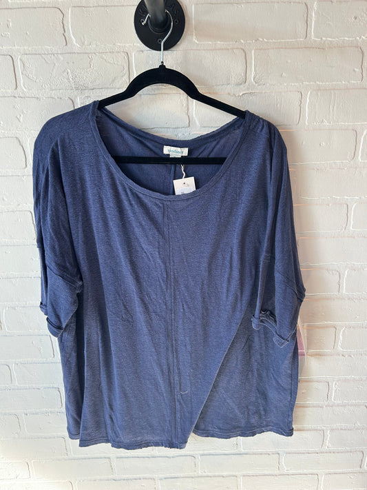 Top Short Sleeve By Sundance In Blue, Size: Xl