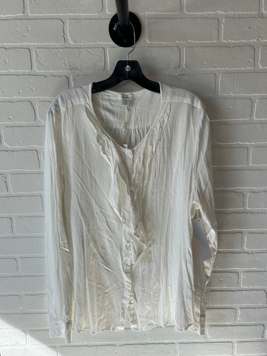 Top Long Sleeve By Sundance In Cream, Size: Xxl