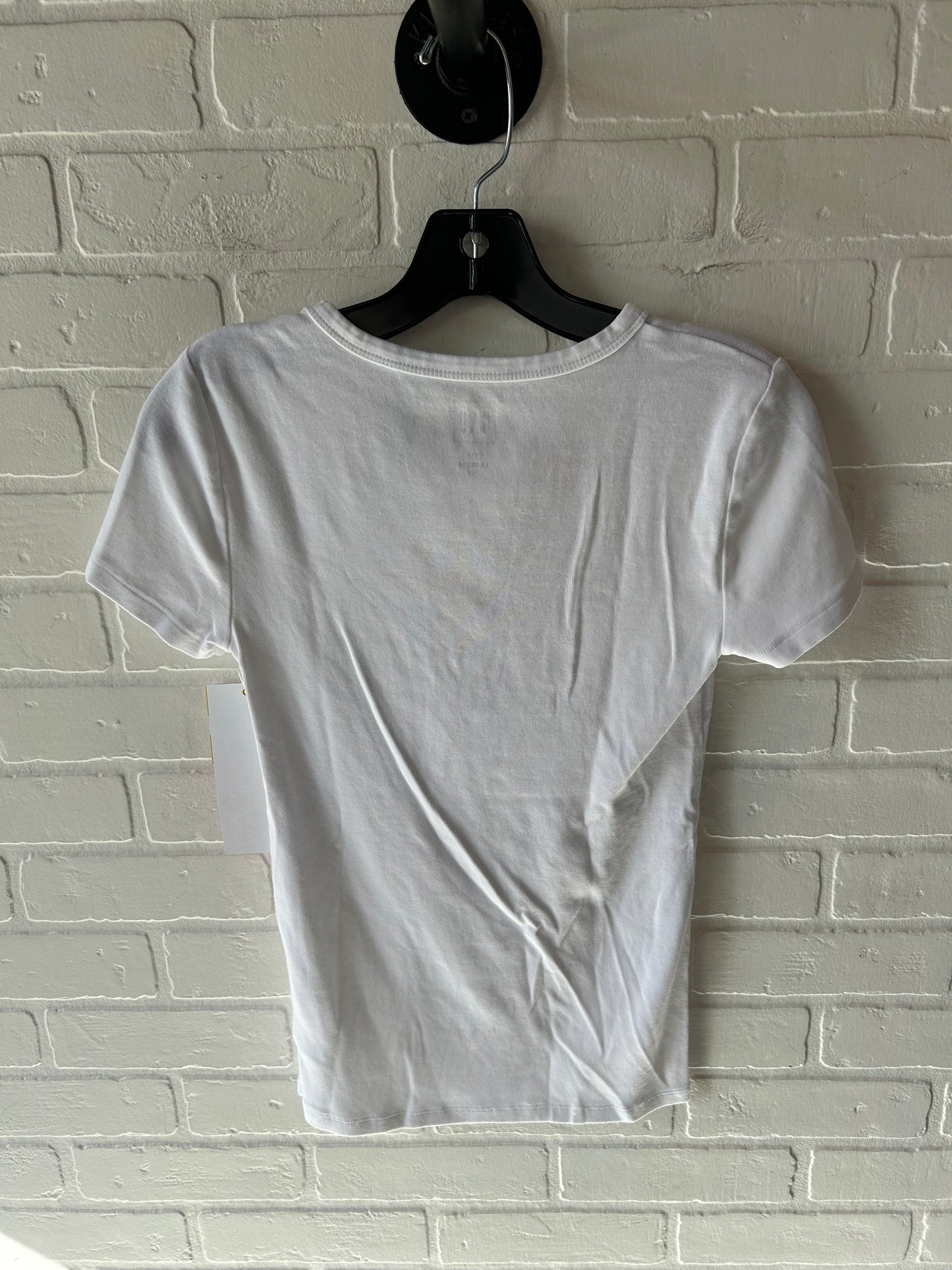 Top Short Sleeve Basic By Gap In White, Size: Xsp