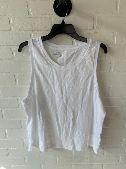 Top Sleeveless Basic By J. Crew In White, Size: Xl