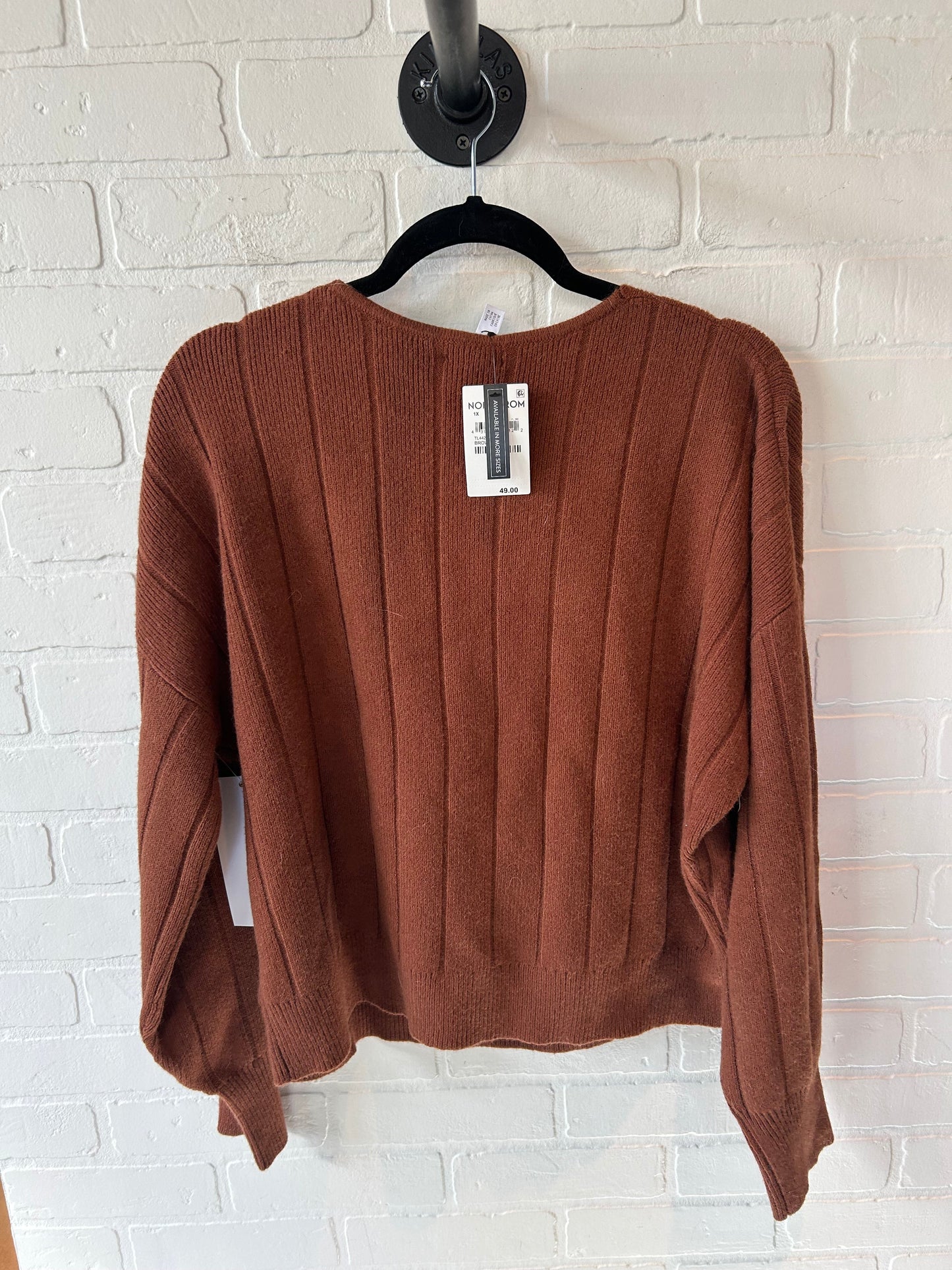 Sweater By Leith In Brown, Size: 1x