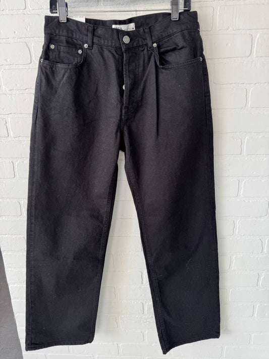 Jeans Wide Leg By Zara In Black, Size: 6