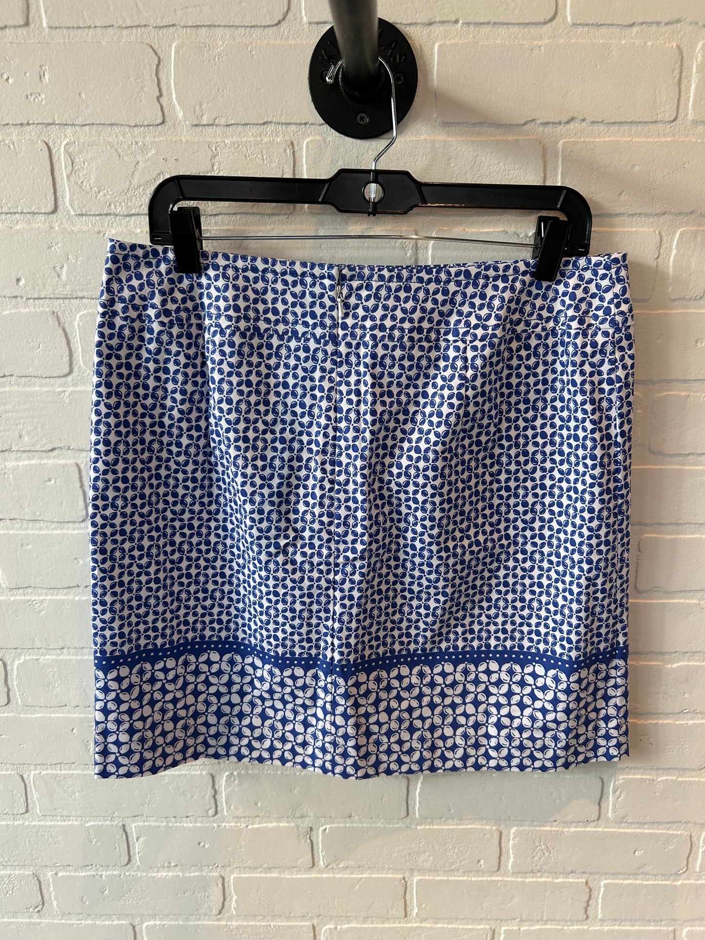 Skirt Mini & Short By Talbots In Blue & White, Size: 10p