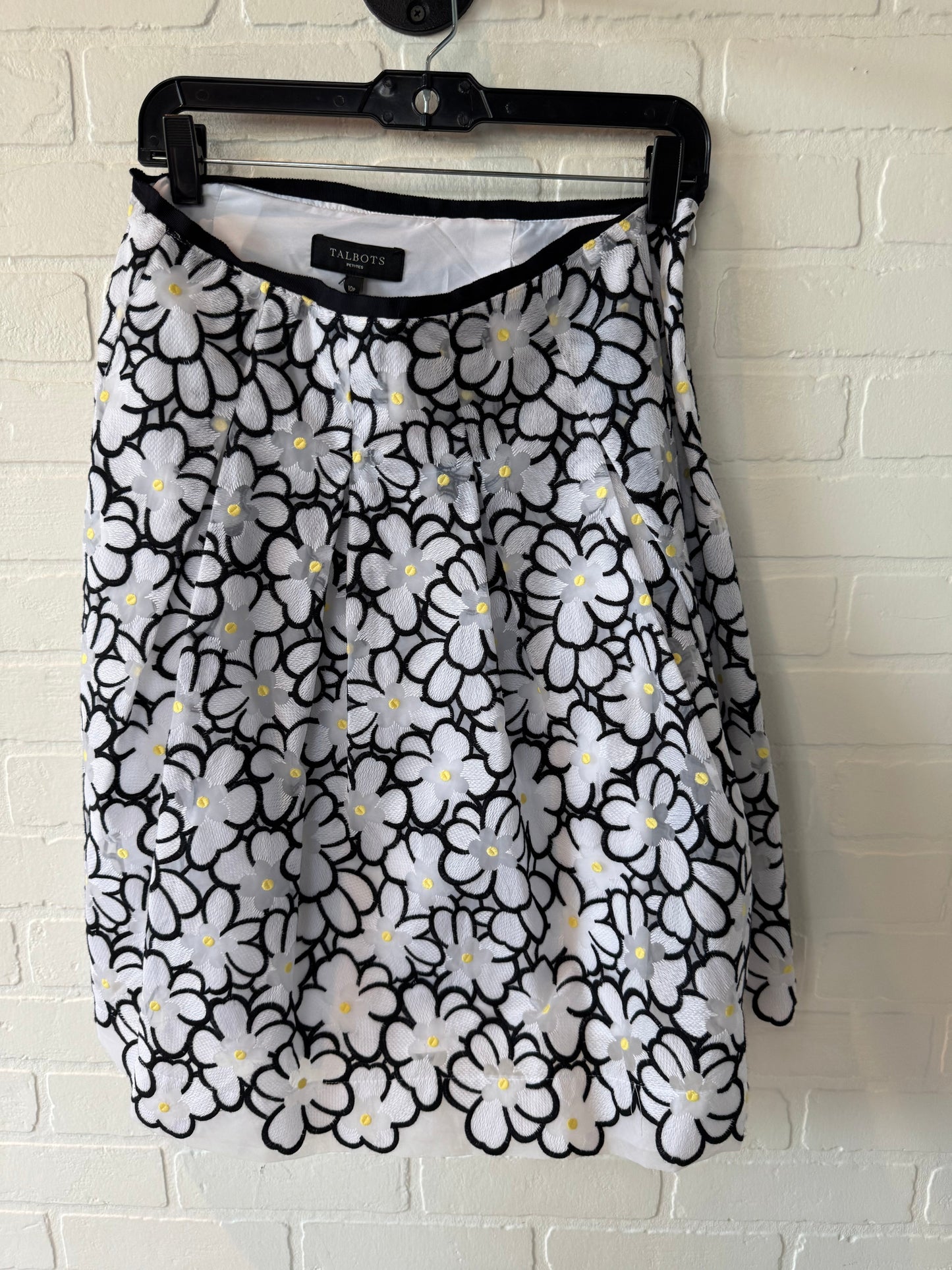 Skirt Midi By Talbots In Black & White, Size: 10p