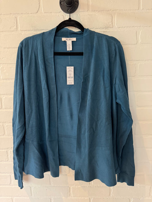 Sweater Cardigan By White House Black Market In Blue, Size: Xl