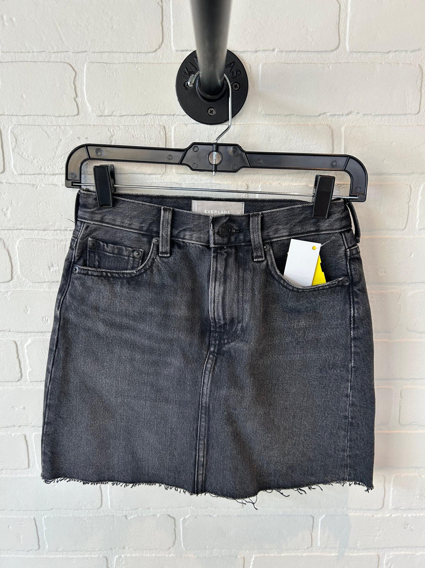 Skirt Mini & Short By Everlane In Grey Denim, Size: 0