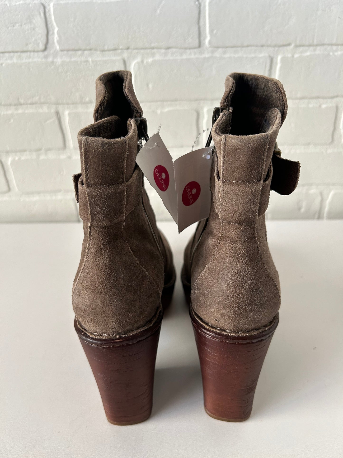 Boots Ankle Heels By Born In Tan, Size: 7