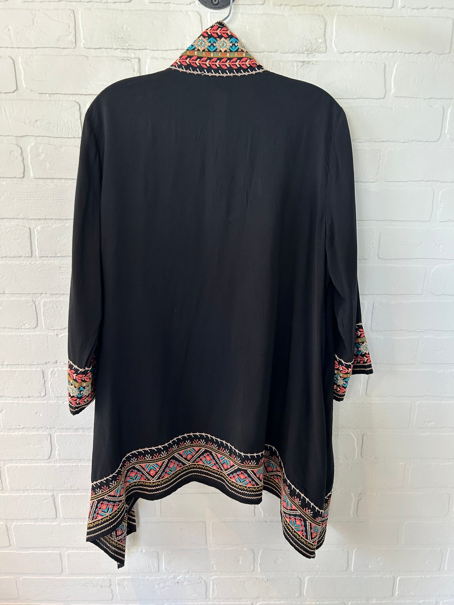 Kimono By Andree By Unit In Black & Orange, Size: M