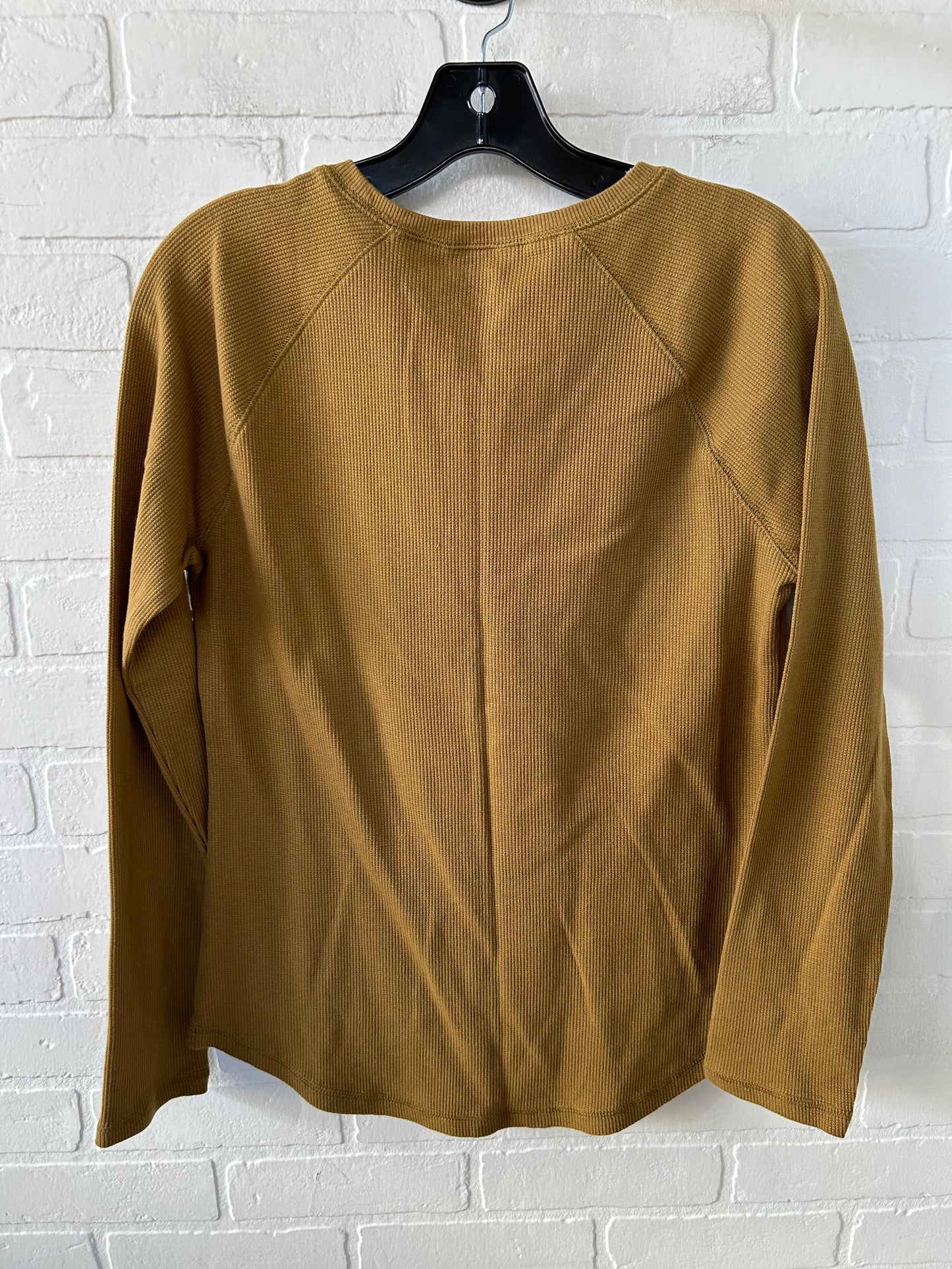 Top Long Sleeve By Eddie Bauer In Yellow, Size: M