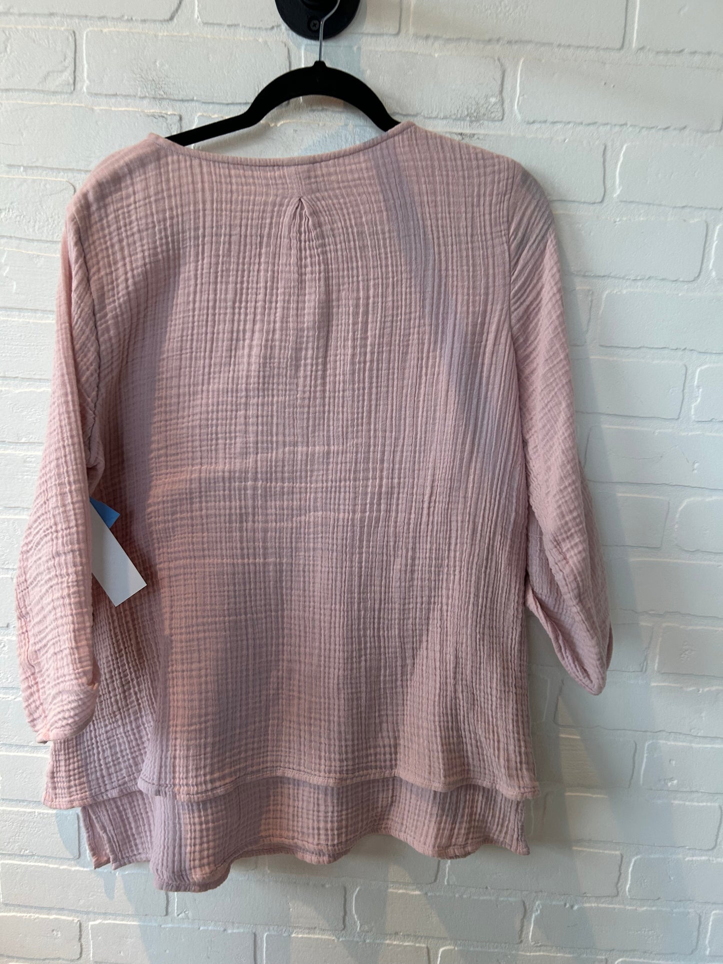 Top Long Sleeve By Coldwater Creek In Pink, Size: M