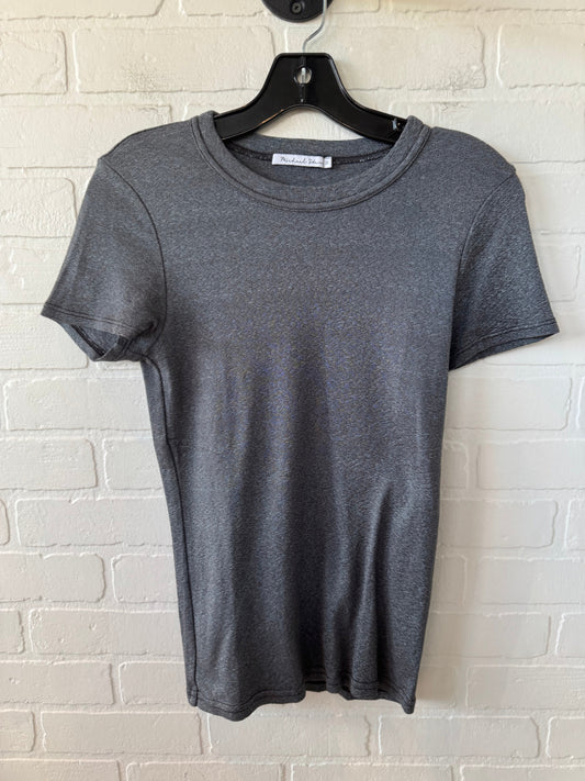 Top Short Sleeve By Michael Stars In Grey, Size: Osfm