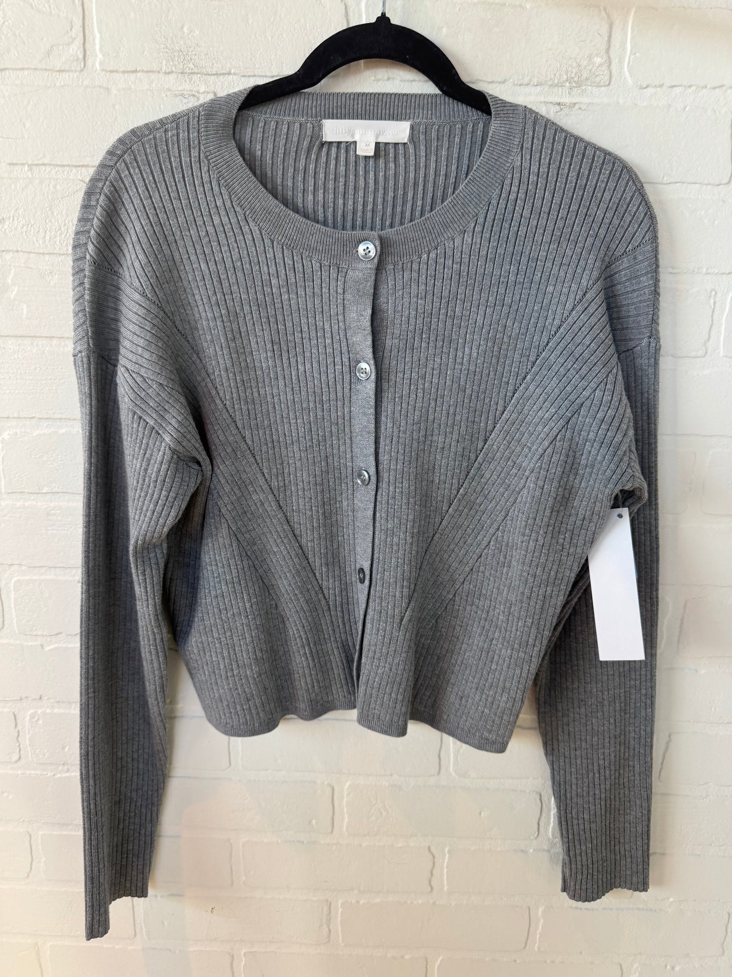 Sweater Cardigan By ADYSON PARKER In Grey, Size: M