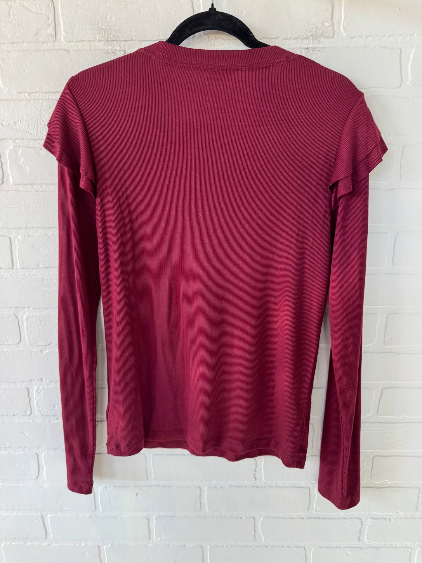 Top Long Sleeve By Gap In Red, Size: M