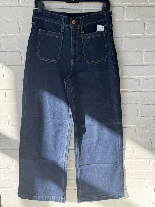 Jeans Wide Leg By Gap In Blue Denim, Size: 6