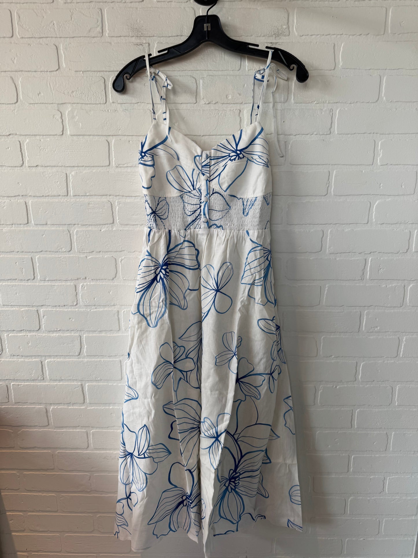 Dress Casual Midi By Gap In Blue & Cream, Size: S