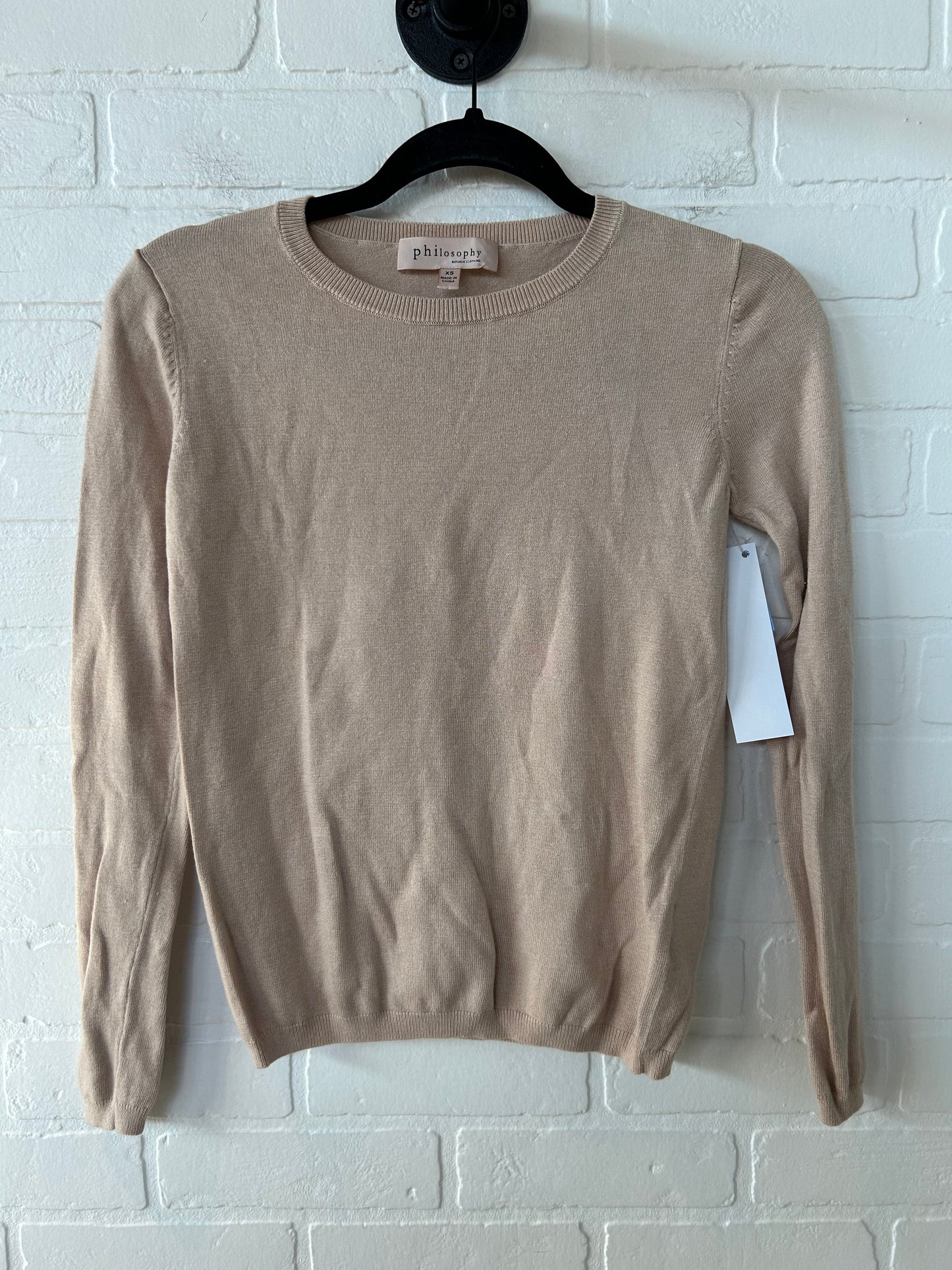 Sweater By Philosophy In Tan, Size: Xs