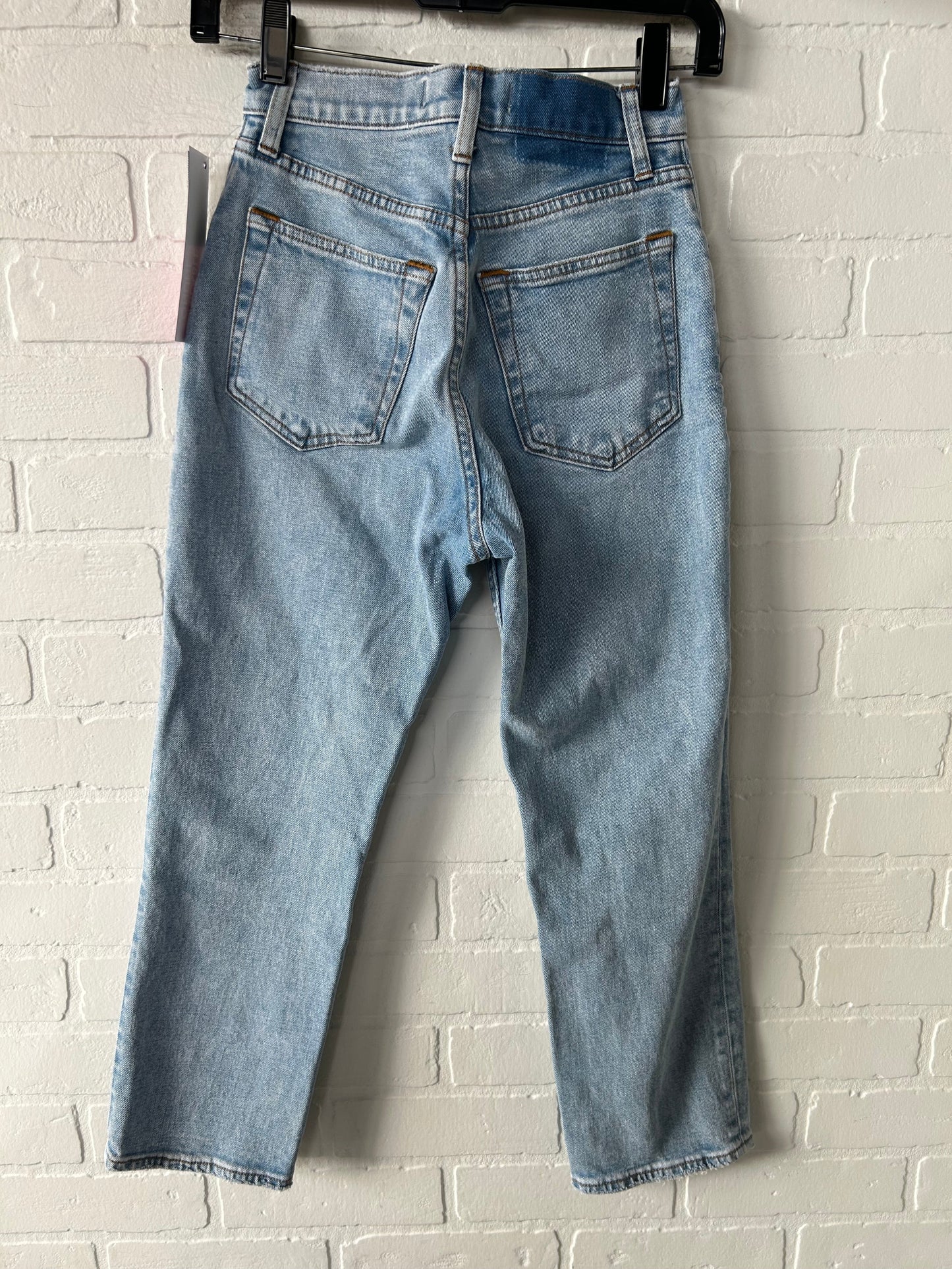 Jeans Straight By Abercrombie And Fitch In Blue Denim, Size: 0