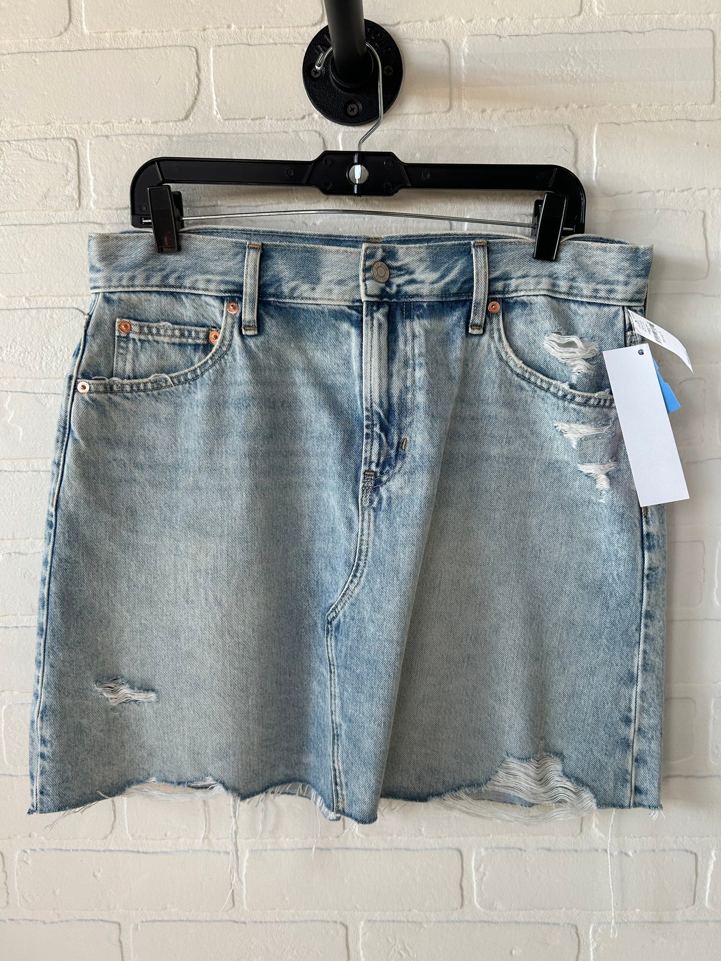 Skirt Mini & Short By Gap In Blue Denim, Size: 12