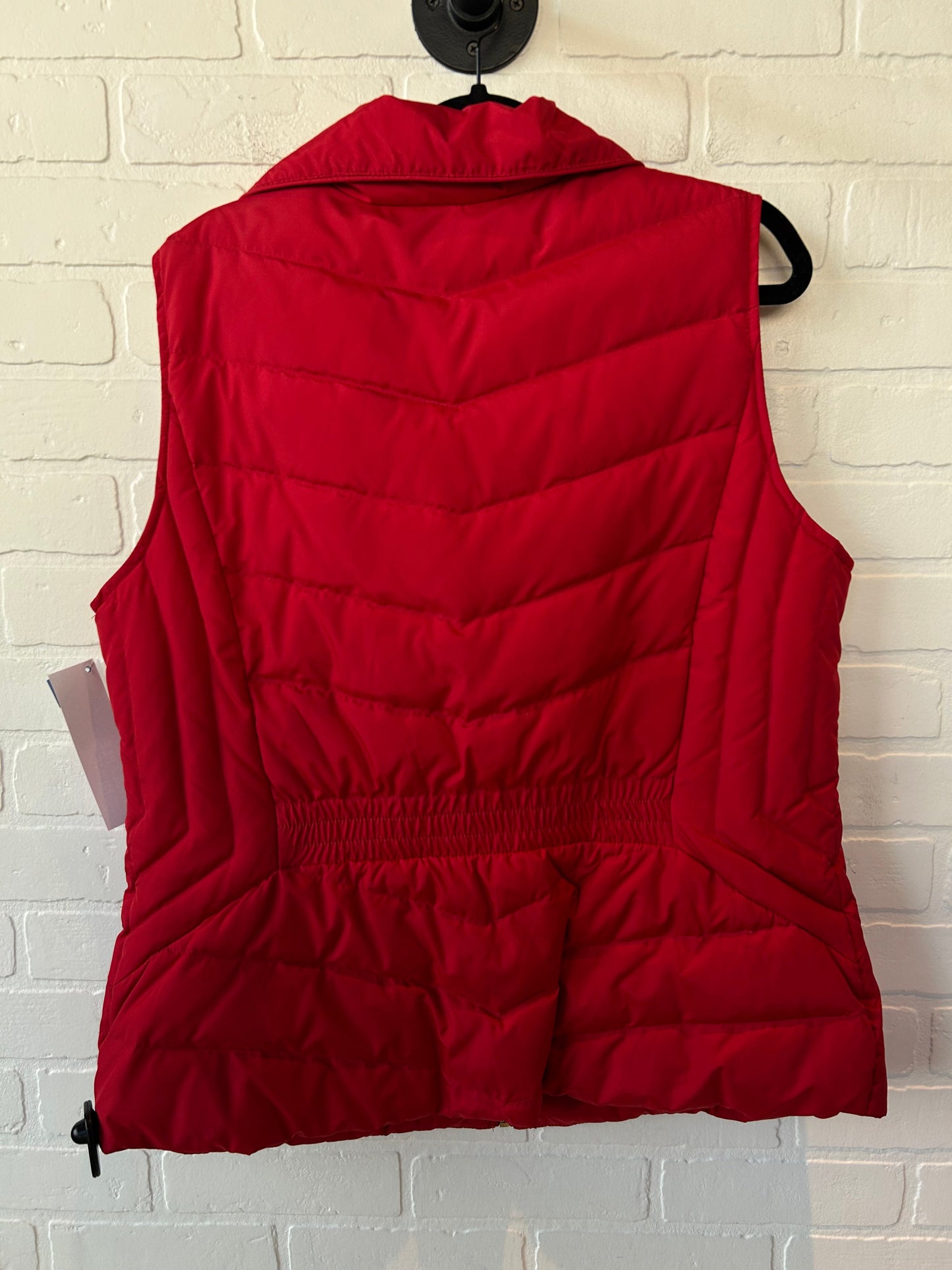 Vest Puffer & Quilted By Talbots In Red, Size: L