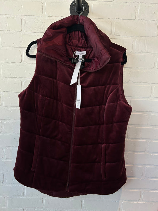 Vest Puffer & Quilted By Chicos In Red, Size: L