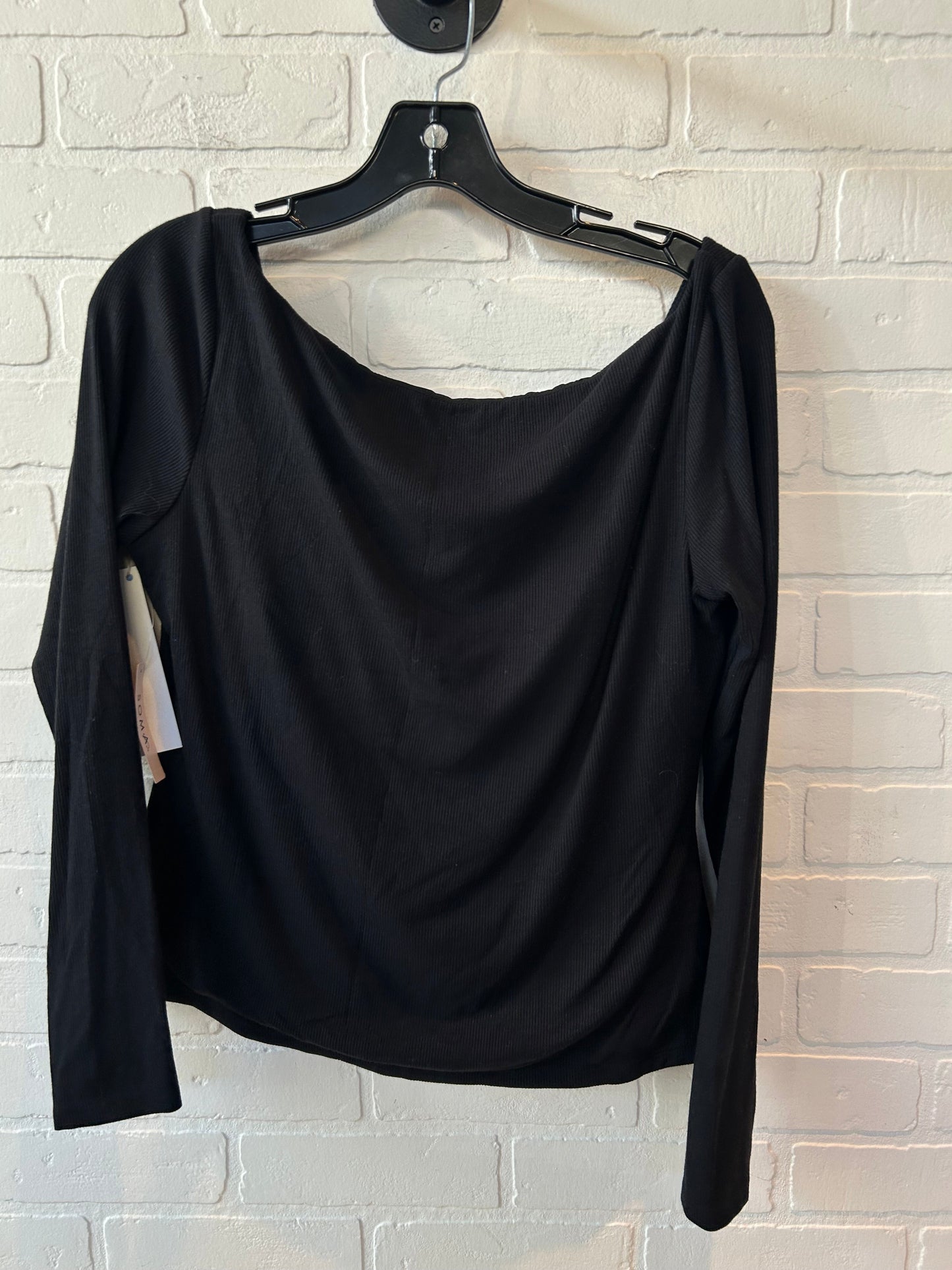 Top Long Sleeve By Soma In Black, Size: L