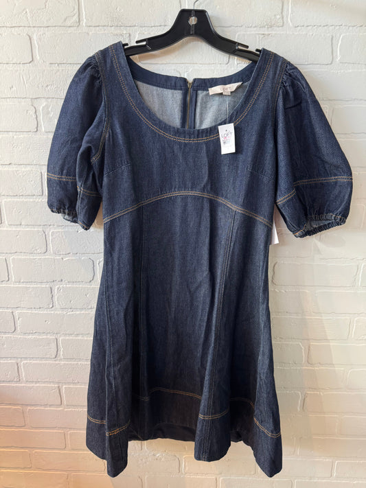 Dress Casual Short By Loft In Blue Denim, Size: S