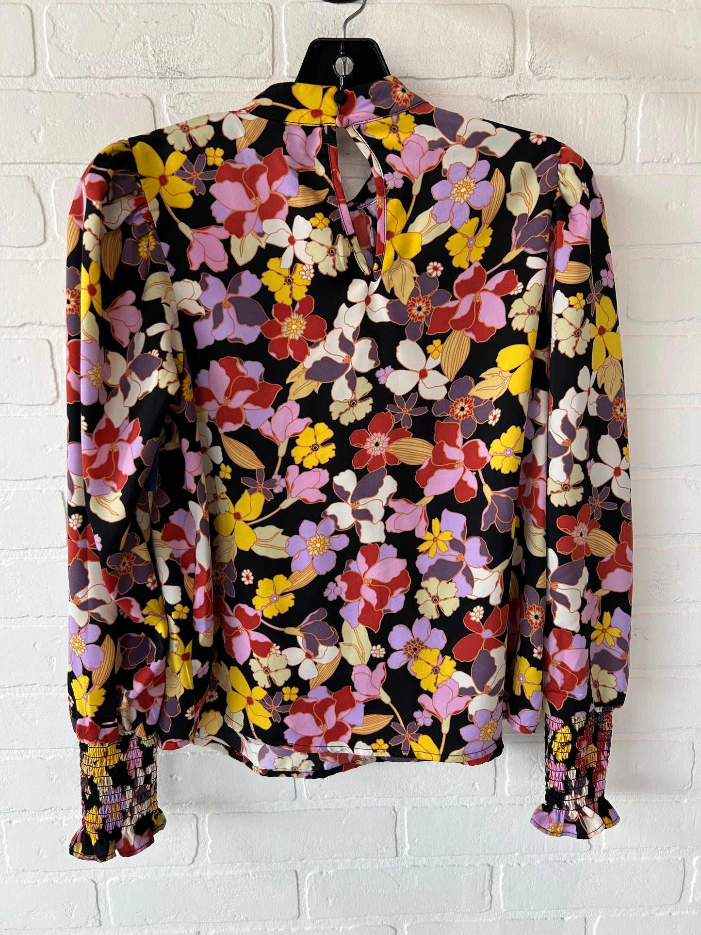 Top Long Sleeve By Who What Wear In Floral Print, Size: Xs