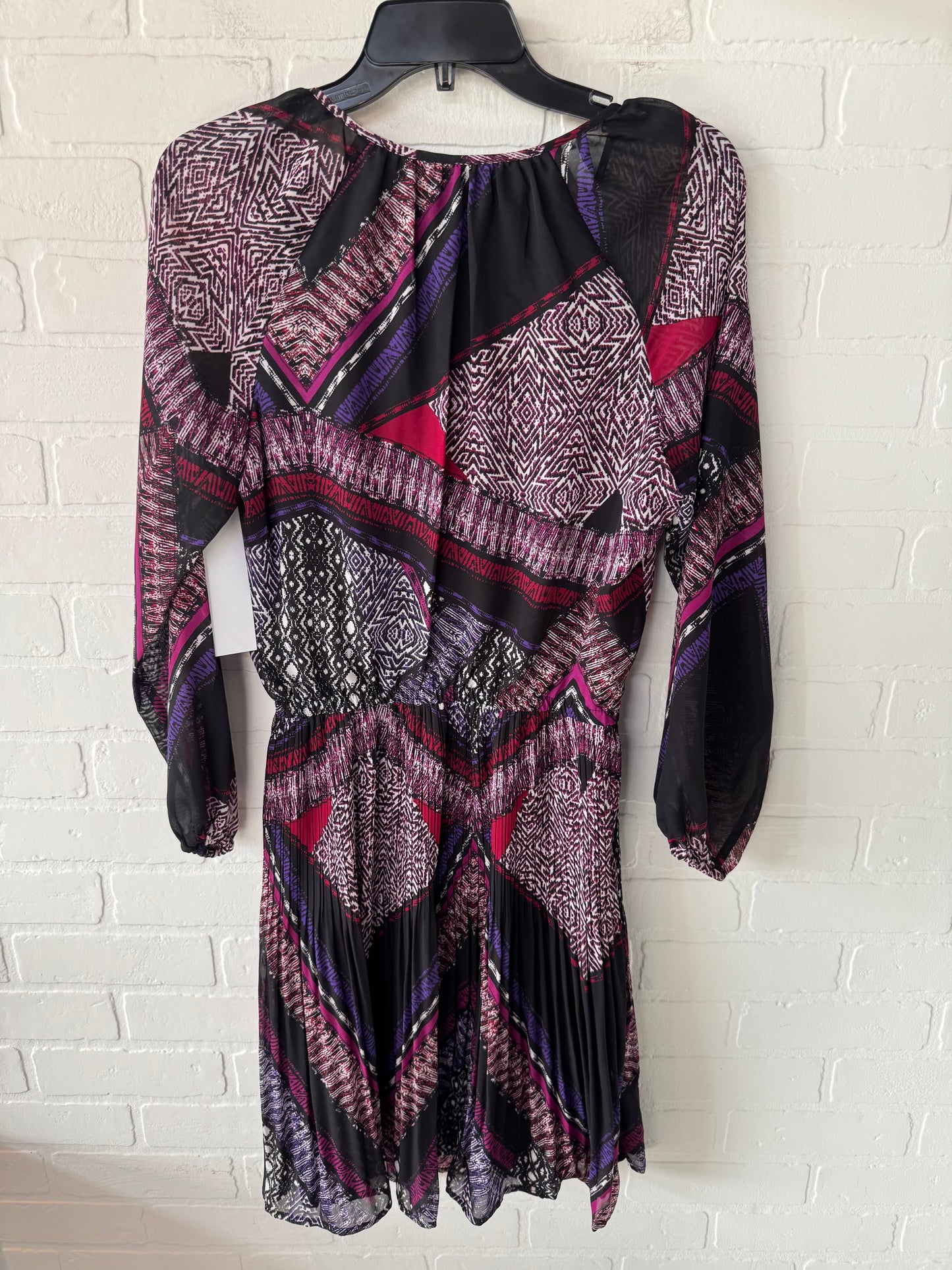 Dress Casual Short By Melissa Paige In Black & Purple, Size: Xs