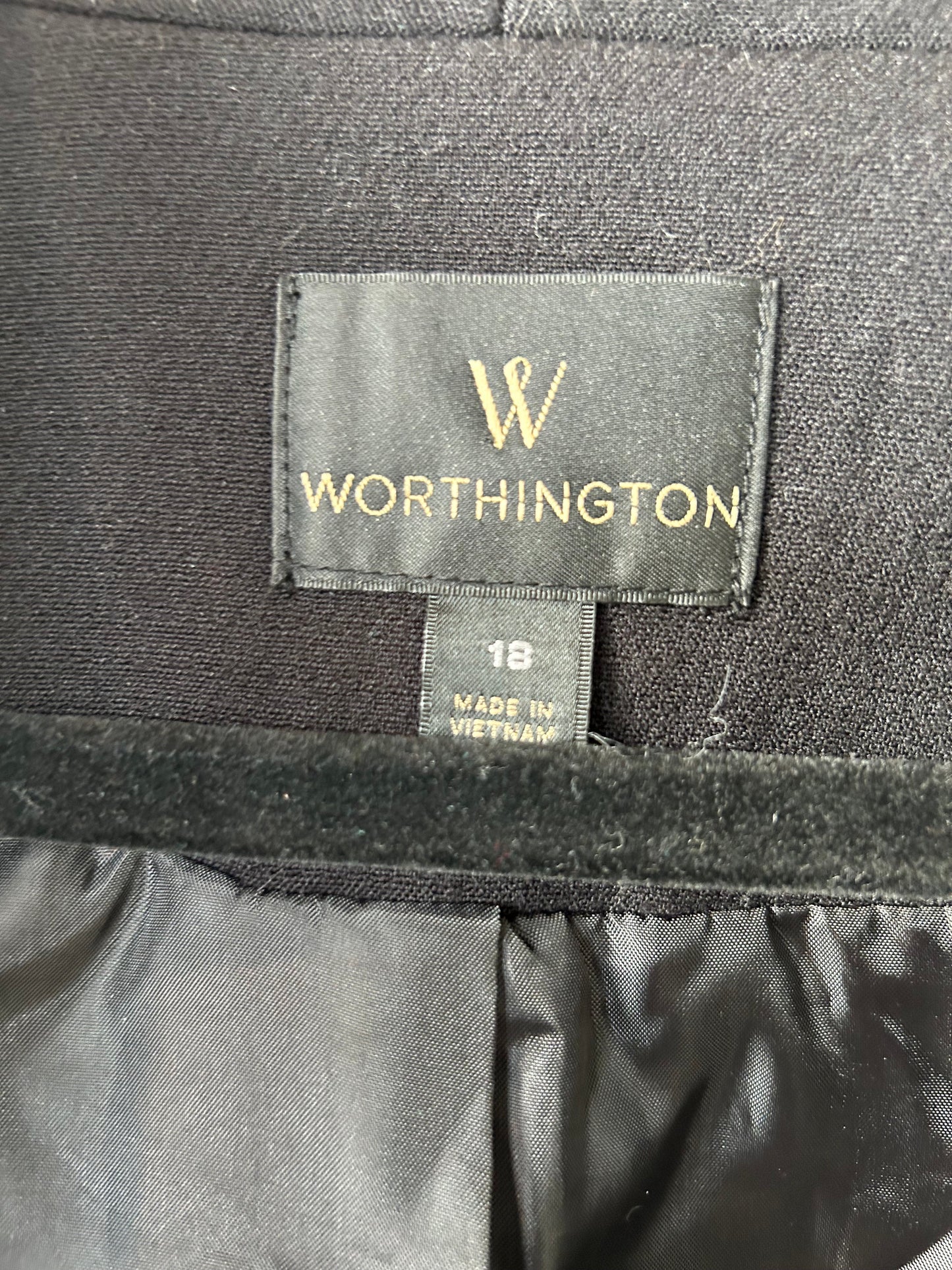 Blazer By Worthington In Black, Size: 1x