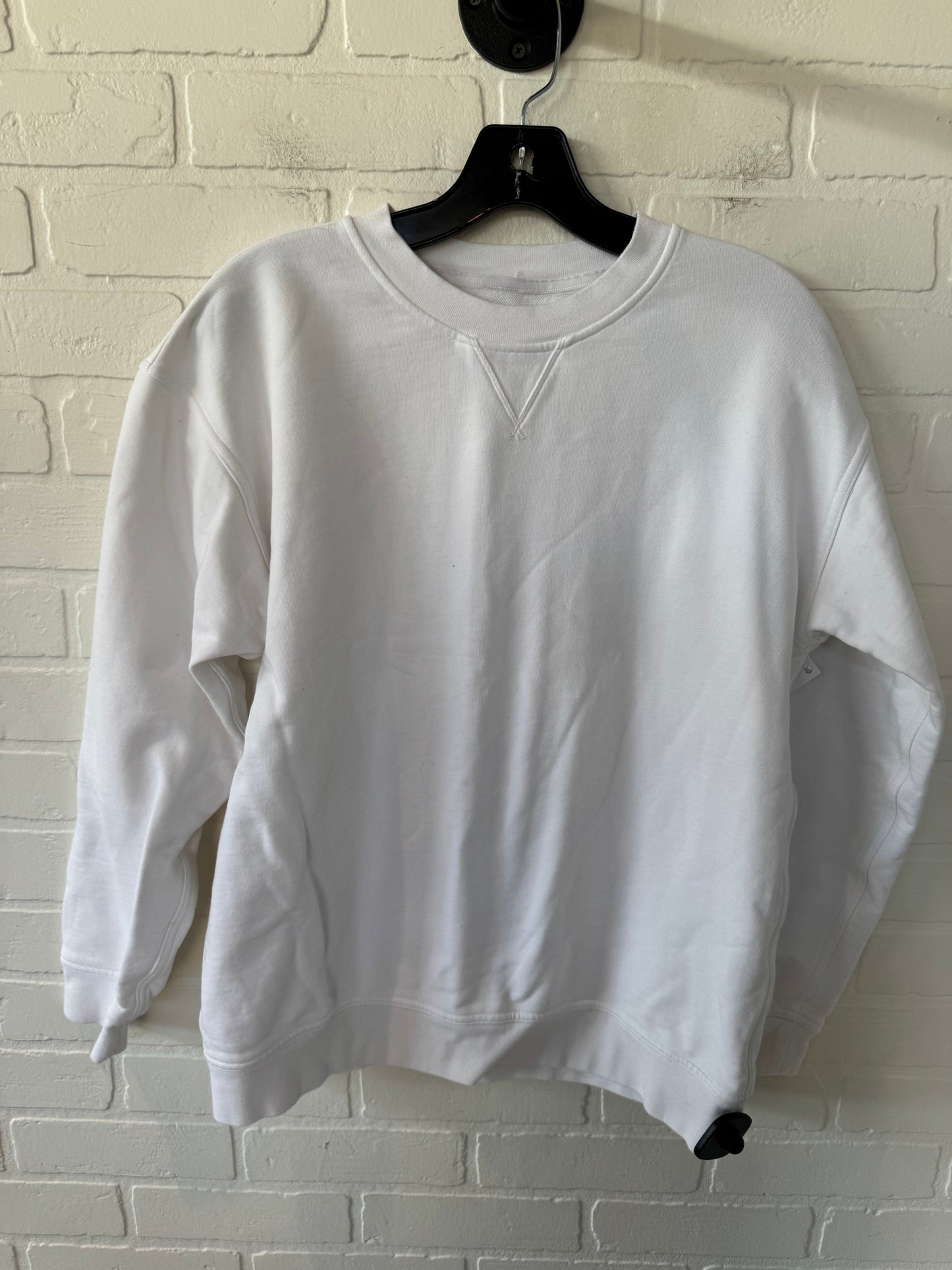 Athletic Sweatshirt Crewneck By Lululemon In White, Size: S