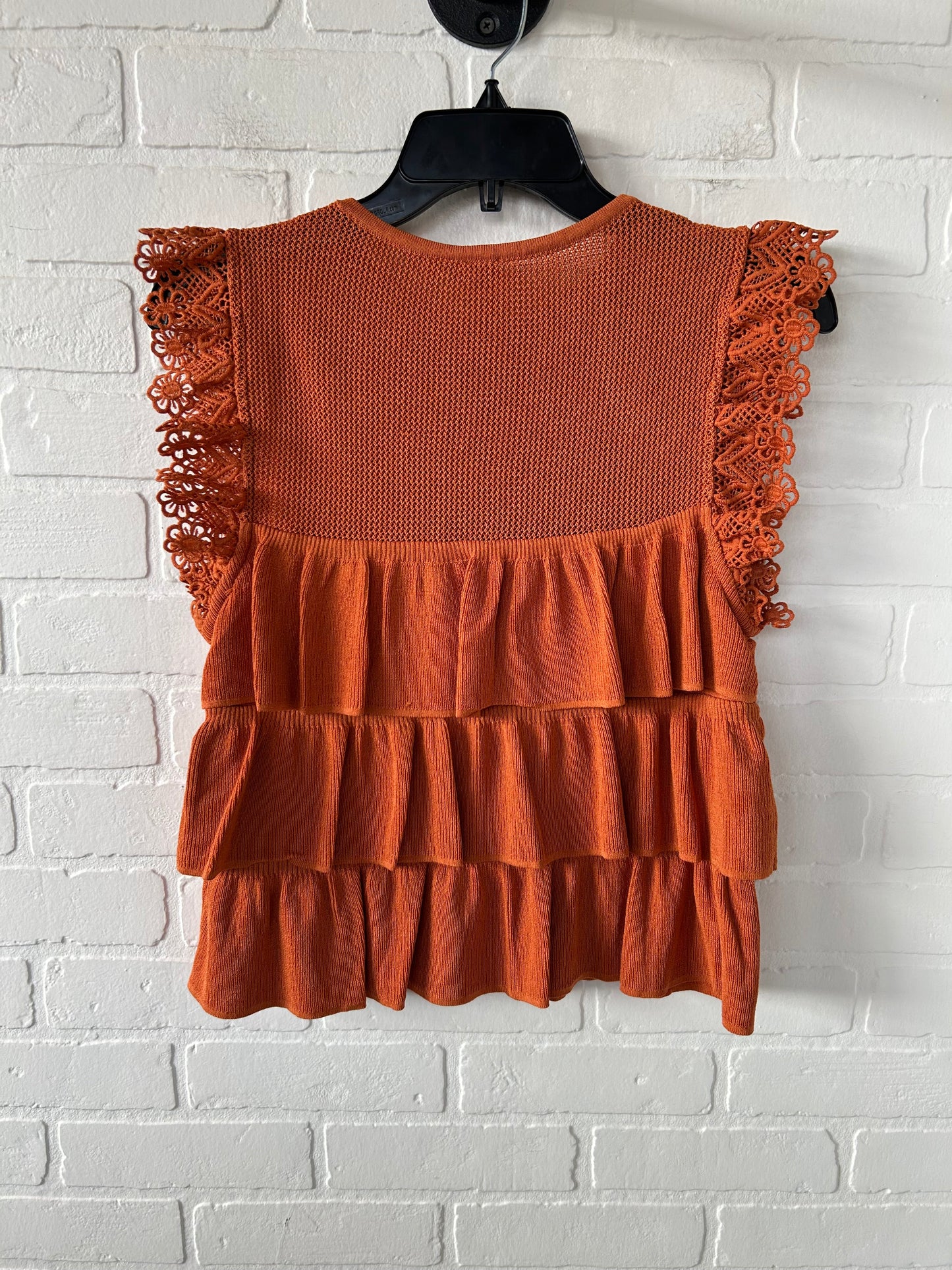 Top Sleeveless By Dolan Left Coast In Orange, Size: S