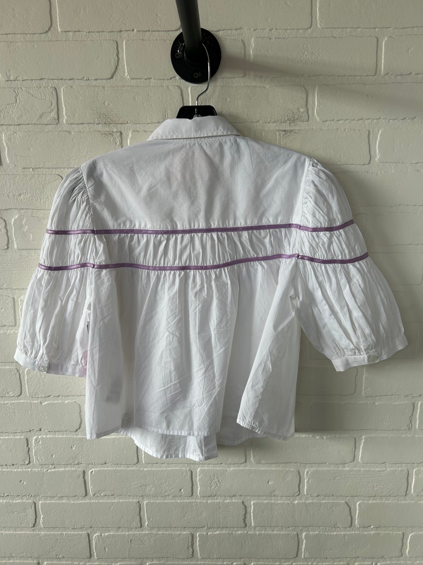 Top Short Sleeve By Maeve In White, Size: S