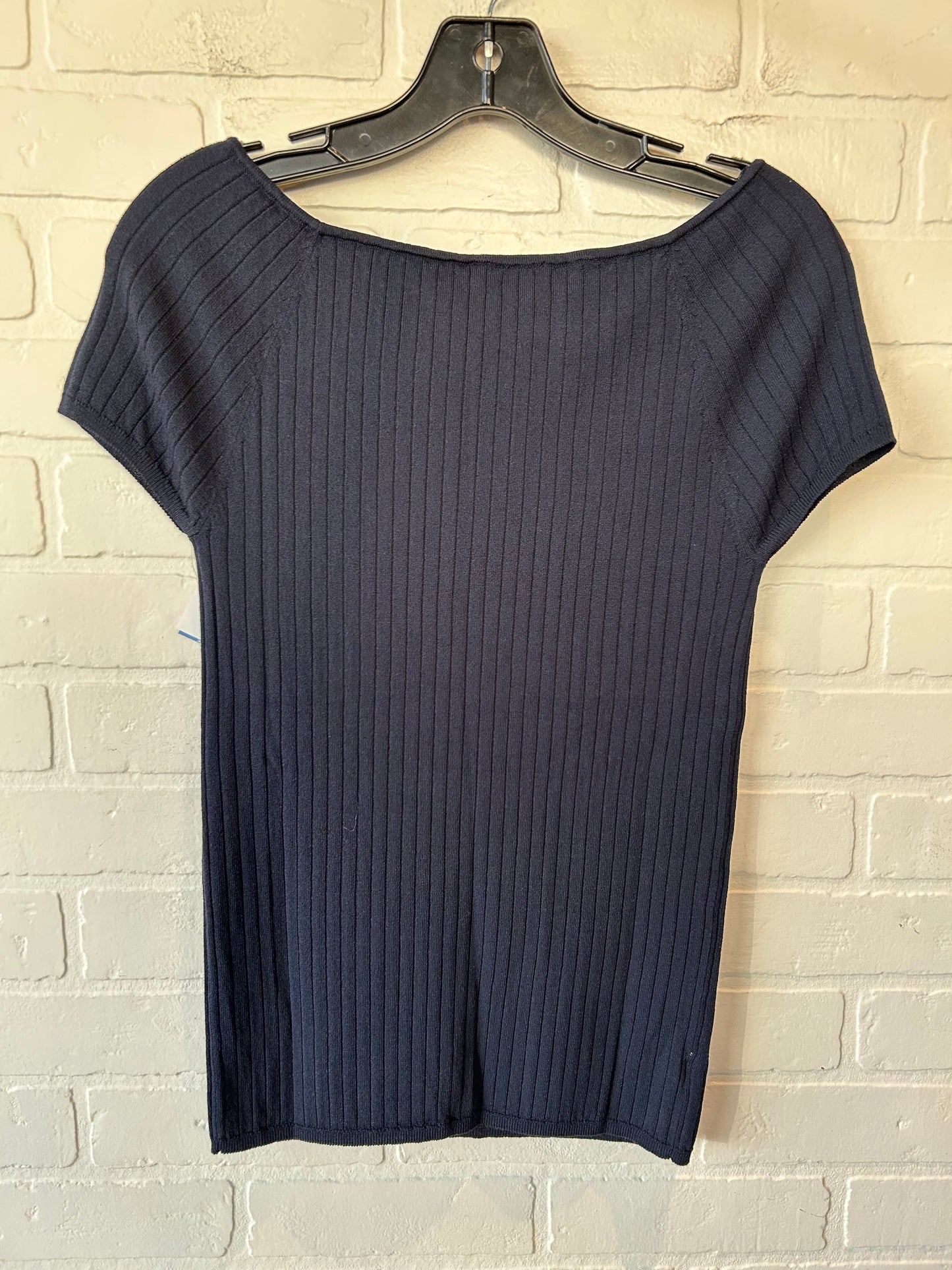 Sweater Short Sleeve By Ann Taylor In Navy, Size: M