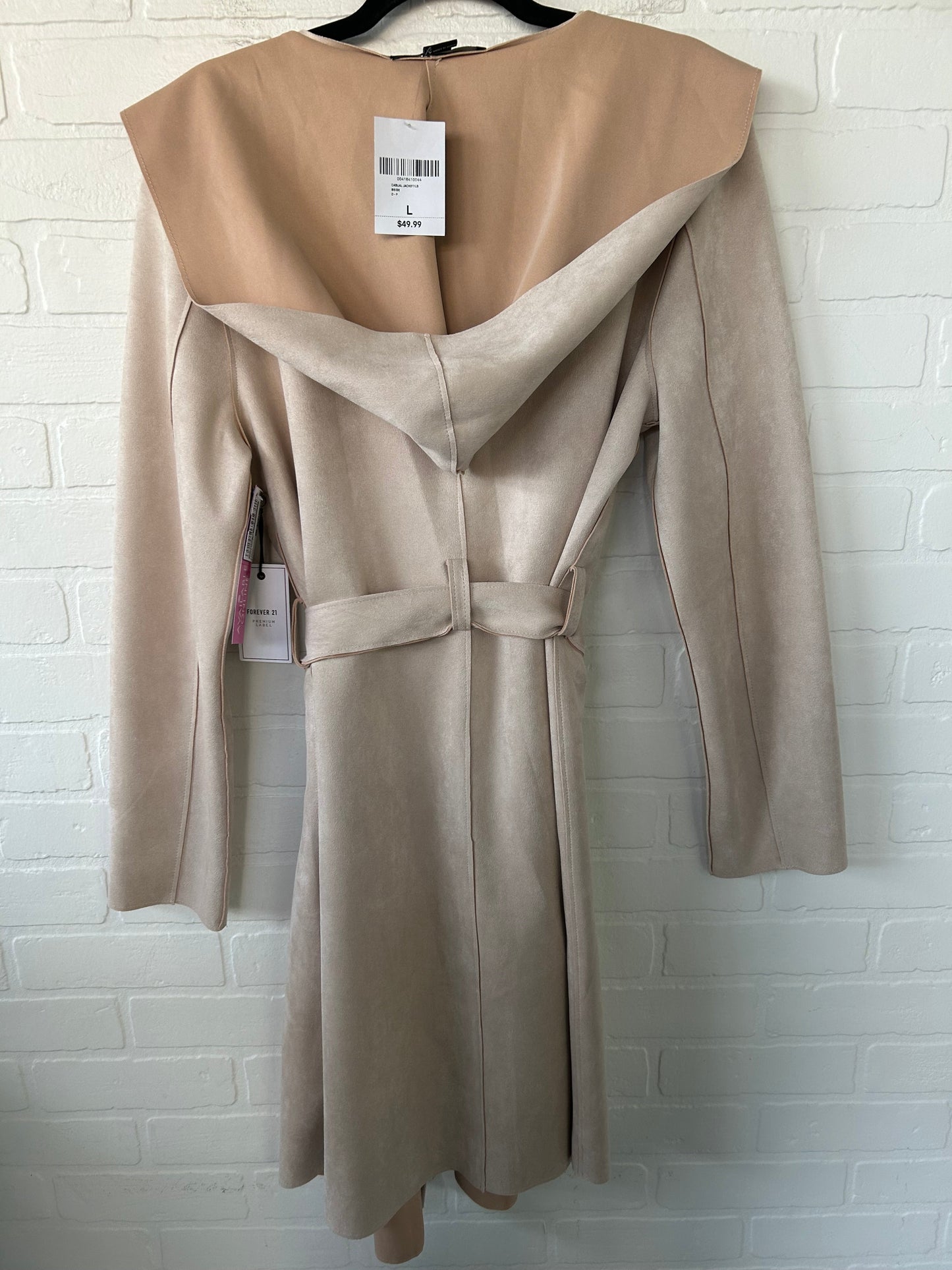 Coat Other By Forever 21 In Beige, Size: L