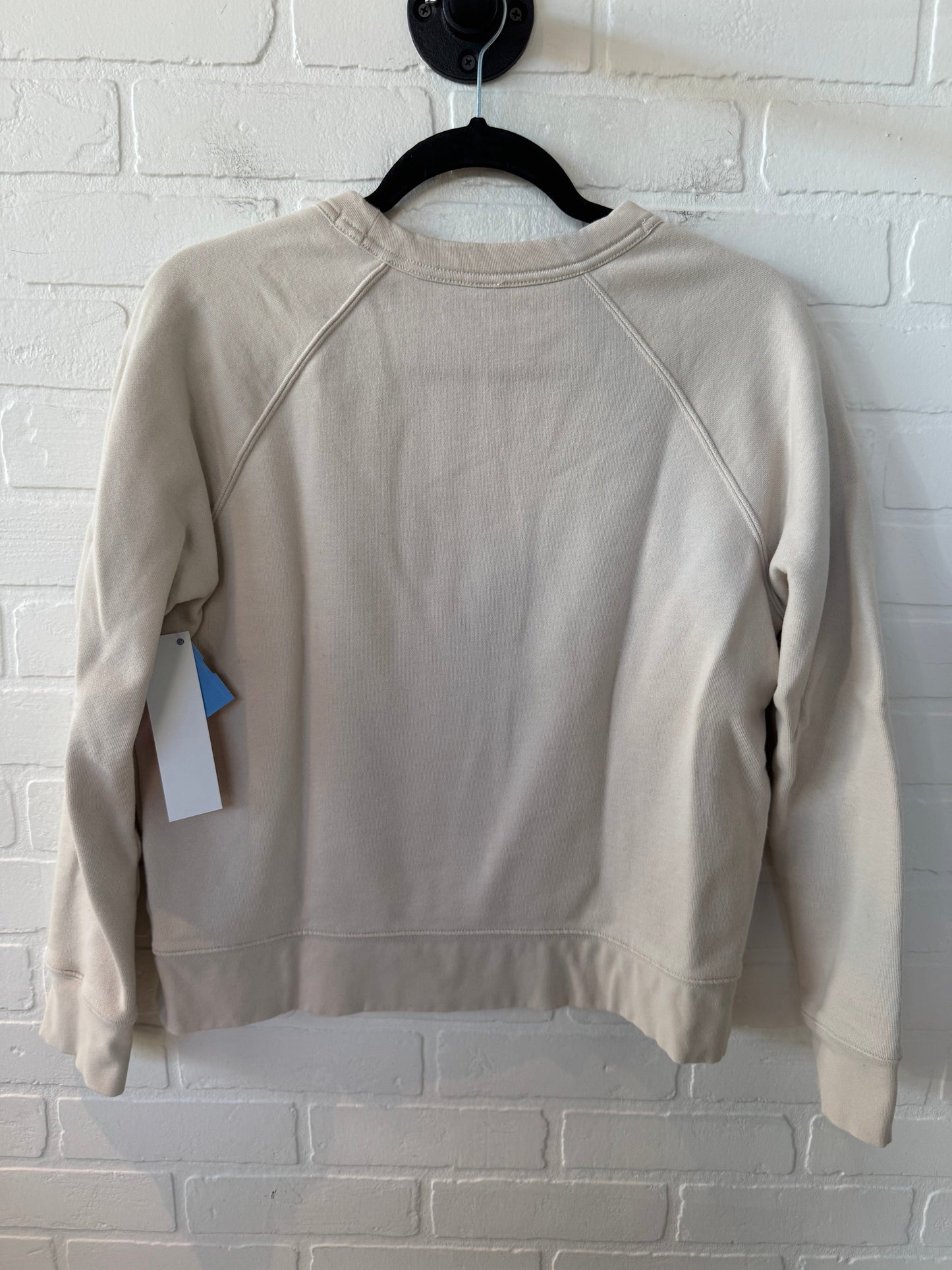 Athletic Sweatshirt Crewneck By Athleta In Cream, Size: S