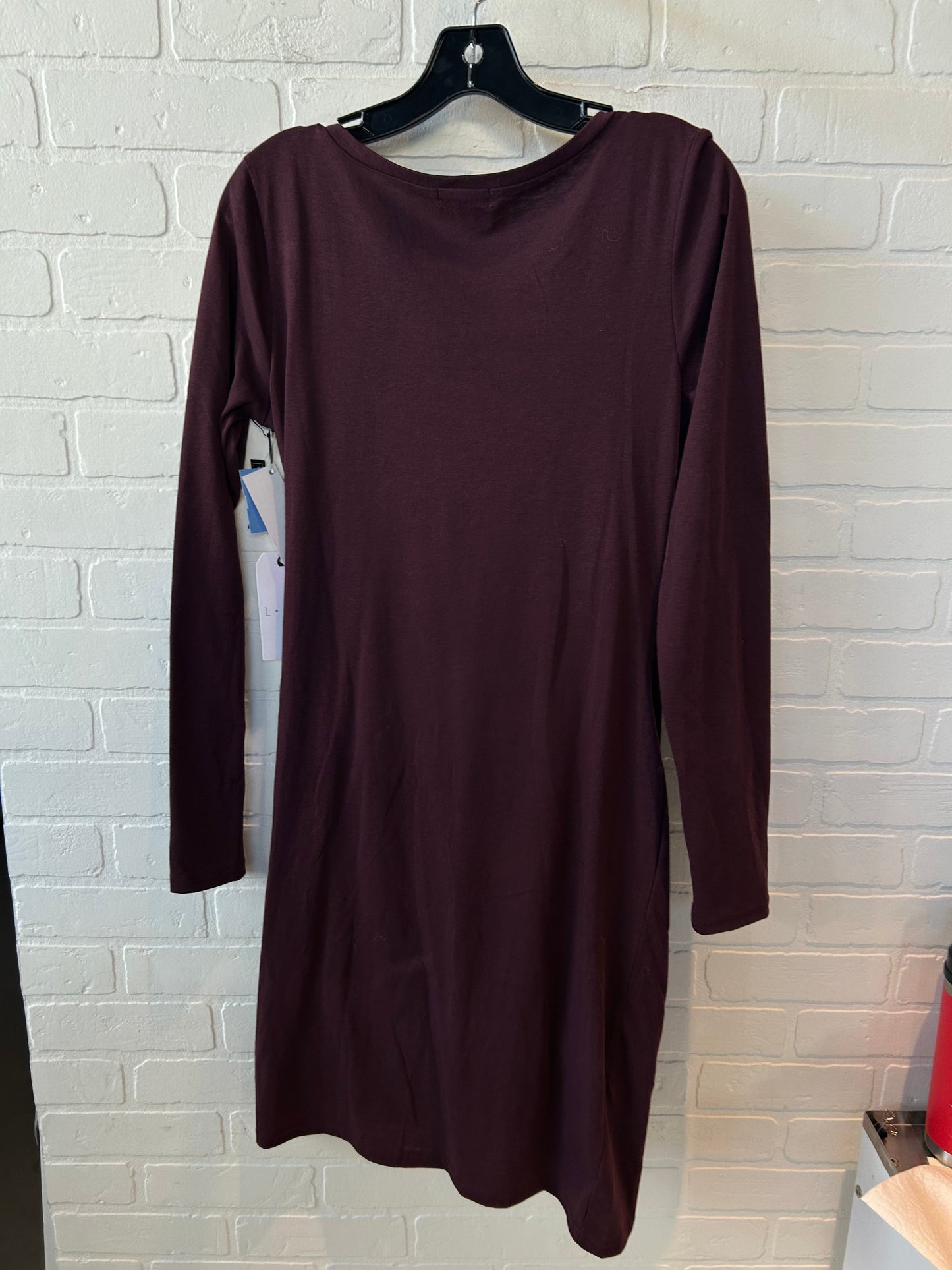 Dress Casual Midi By Leith In Purple, Size: L