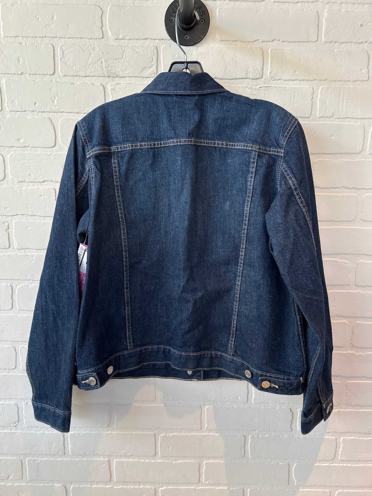 Jacket Denim By Gap In Blue Denim, Size: L